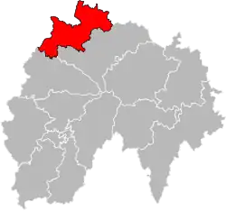 Situation of the canton of Ydes in the department of Cantal
