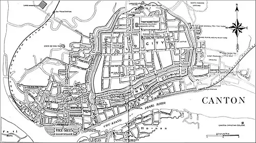 The US Navy's Dept of Navigation's 1920 map of "Canton"