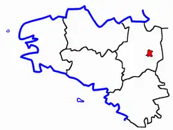 Location of Châteaubourg