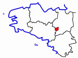 Location of Maure-de-Bretagne