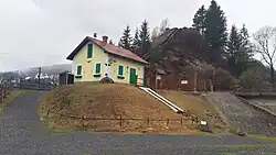Ghimeș-Făget Railway Museum [ro] and ruins of the Rákóczi Castle [ro]