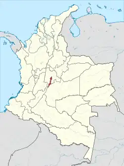 Location of Bogotá