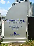 The future site of Capital at Brickell as of May 2008