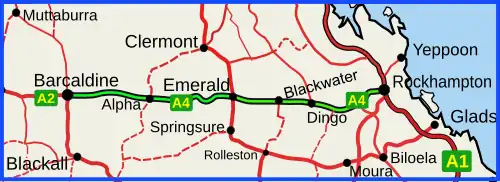 Capricorn Highway (green on black)