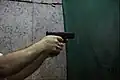 Caracal pistol F low bore axis helps diminishing muzzle rise when shooting.