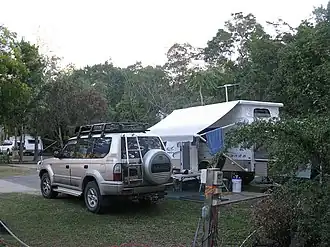 Caravan park, Jubilee Pocket, 2009
