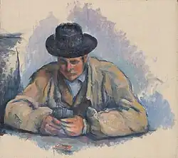 Study for The Card Players 1890–1892, Oil on canvas, 32 x 35&nbsp;cm, Worcester Art Museum, Worcester, Massachusetts