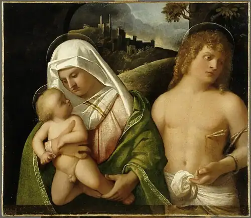 Madonna and Child with St. Sebastian, 1519