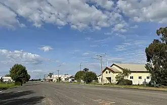 Colin St, the main street of Corinda