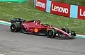 Sainz driving the Ferrari F1-75 at the 2022 Emilia Romagna Grand Prix