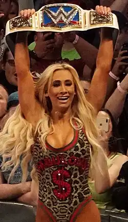 WWE wrestler Carmella, New England Patriots[59]