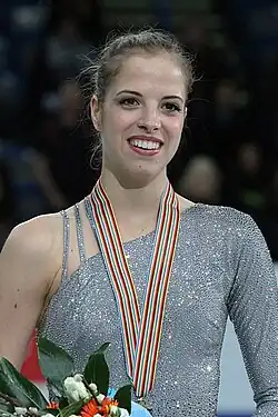 Carolina Kostner at the 2012 European Championships