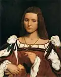 Female portrait by Giovanni Francesco Caroto, Louvre, c. 1505–1510