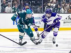Alex Carpenter on the ice for the Torrent against the Minnesota Frost, November 2025