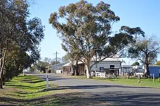 Wade St, the main street of Carrathool