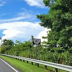 PR-187 west in Torrecilla Baja, Loíza