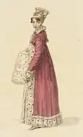 Fashion plate, Jan 1817 (from Dec 1816 issue)