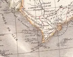 The Principality of Hà Tiên (Cancao ou Pontiamo) ruled by Mạc (莫) family (1829)