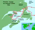 Jacques Cartier’s first voyage (1534).
