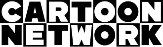 The word "CARTOON" on top in alternating black and white letters with each letter in alternating black and white squares with the word "NETWORK" underneath in alternating black and white letters with each letter in alternating black and white squares.