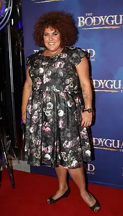 Casey Donovan at the musical premiere of The Bodyguard in Sydney Lyric on 27 April 2017.