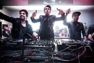 Cash Cash performing at Club Sutra in 2014