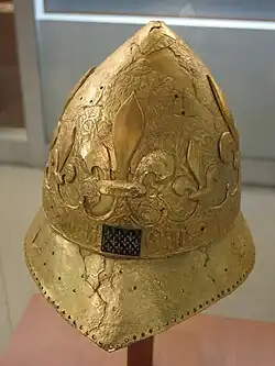 Reconstruction of Charles VI's helmet