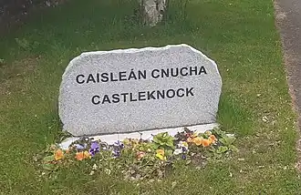 Bilingual sign on Castleknock Road
