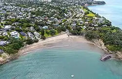 Castor Bay from the air