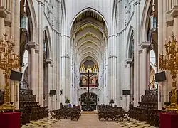 Rear view of the main altar