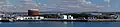A panorama of the Cattedown docks area taken from Mount Batten