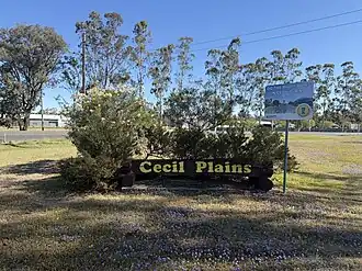 Main town sign