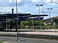 The northern end of the station.