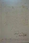 Cedula Real de Santo Tomas, 1624