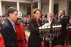 Jewish Hanukkah in La Moneda Palace, Santiago.