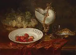 Stillleben mit Erdbeeren