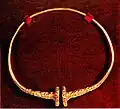 Celtic golden torque found in Marche in a gaulish necropolis, National Archaeological Museum, Ancona