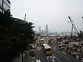 Construction works, as seen from Fleming Road in 2017.