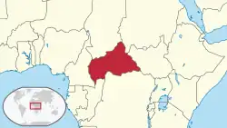 Image 15Location of the Central African Republic (from Cuisine of the Central African Republic)