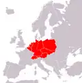 Central Europe, as defined by E. Schenk (1950)[92]