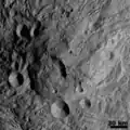 Hill shaded central mound at the south pole of Vesta (2 February 2015)