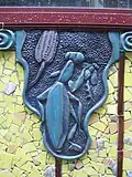 Example of Boscarino ceramic plaque embedded into facade