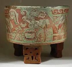 Closeup of a Colored Ceramics Piece