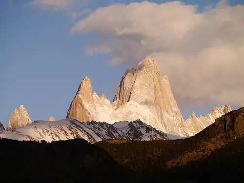Fitz Roy in the Patagonia region between Argentina and Chile