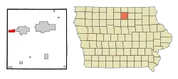 Location of Ventura, Iowa