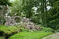 Remnants of medieval castle in Cesvaine park.