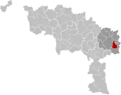 Location of Châtelet in Hainaut