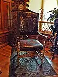 Chair off the first floor vestibule