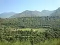 Fields across river Jhelum near Chakothi