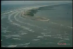 The Chandelur Islands; the islands have large areas of foliage and beaches